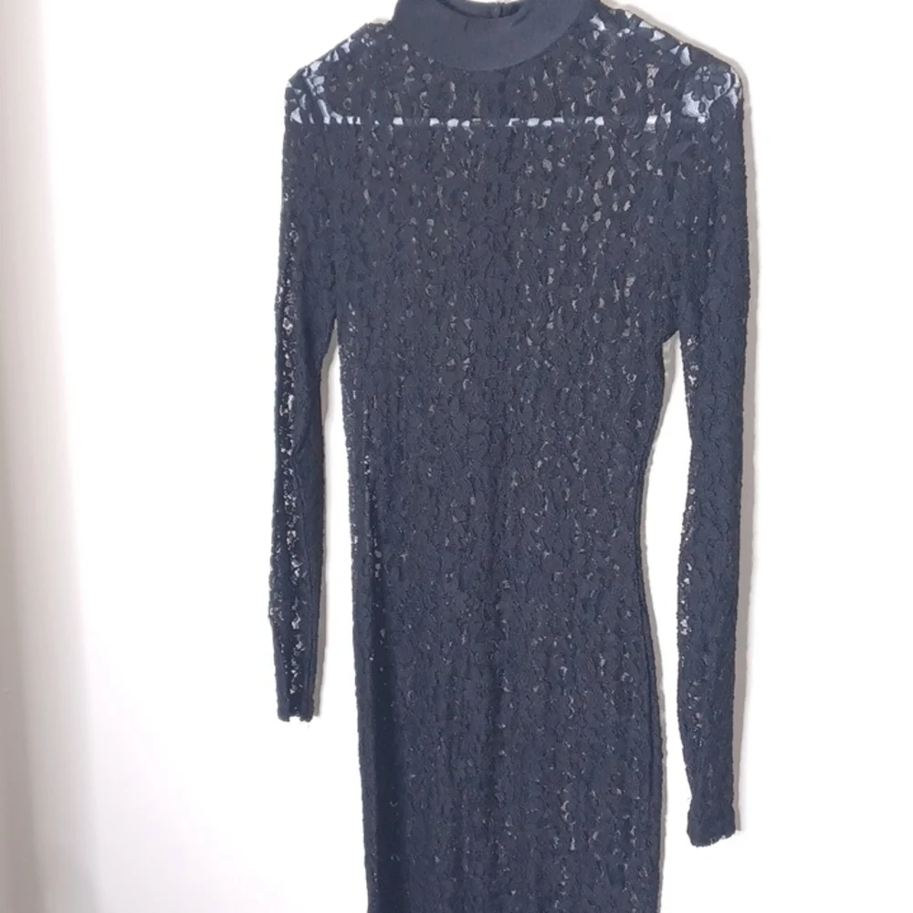 Women’s Black Lace Dress - Picture 3 of 5